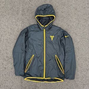 Nike Kobe Hooded Insulated Primaloft Jacket Black Size Large Rare Mamba